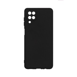 Soft Silicone Case with Camera Shield for Samsung Galaxy A12 5g Black